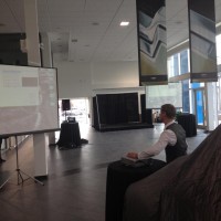 Setting up before the big Budds' party